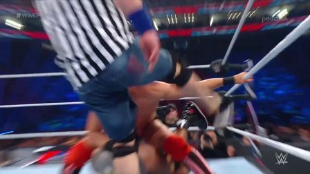 John Cena Kicks Mizs Hand