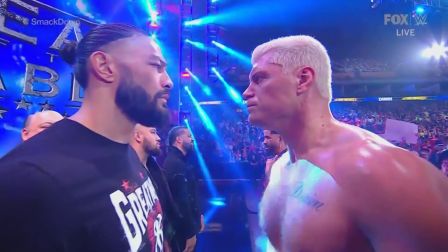 Roman and Cody Rhodes face off