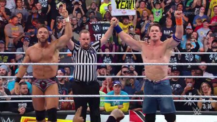 LA Knight and Cena wins