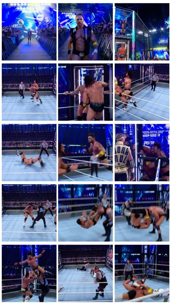 Elimination Chamber Match LA Knight vs. Kevin Owens vs. Bobby Lashley vs. Logan Paul vs. Randy Orton vs. Drew McIntyre