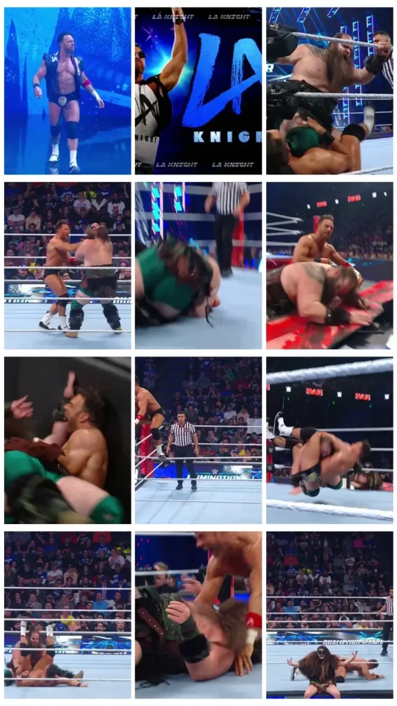 Elimination Chamber Qualifying Match LA Knight vs. Ivar