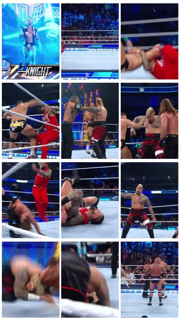 Jimmy Uso and Solo Sikoa vs. Randy Orton, AJ Styles and LA Knight