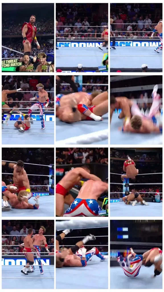 Money in the Bank Qualifying Match LA Knight vs Logan Paul vs Santos Escobar
