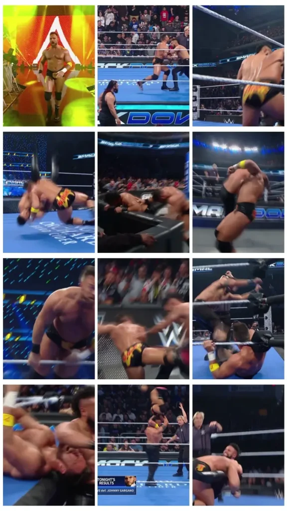 Tama Tonga with Jacob Fatu vs. LA Knight 2025-01-24