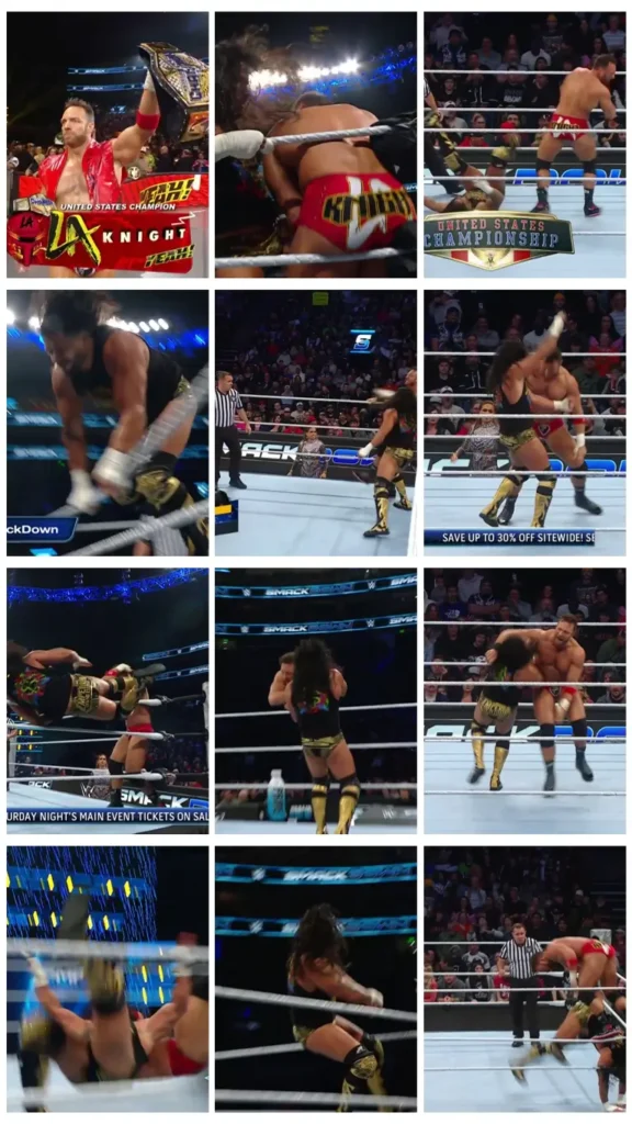 WWE United States Championship Match – LA Knight (c) vs. Santos Escobar 2024-11-22